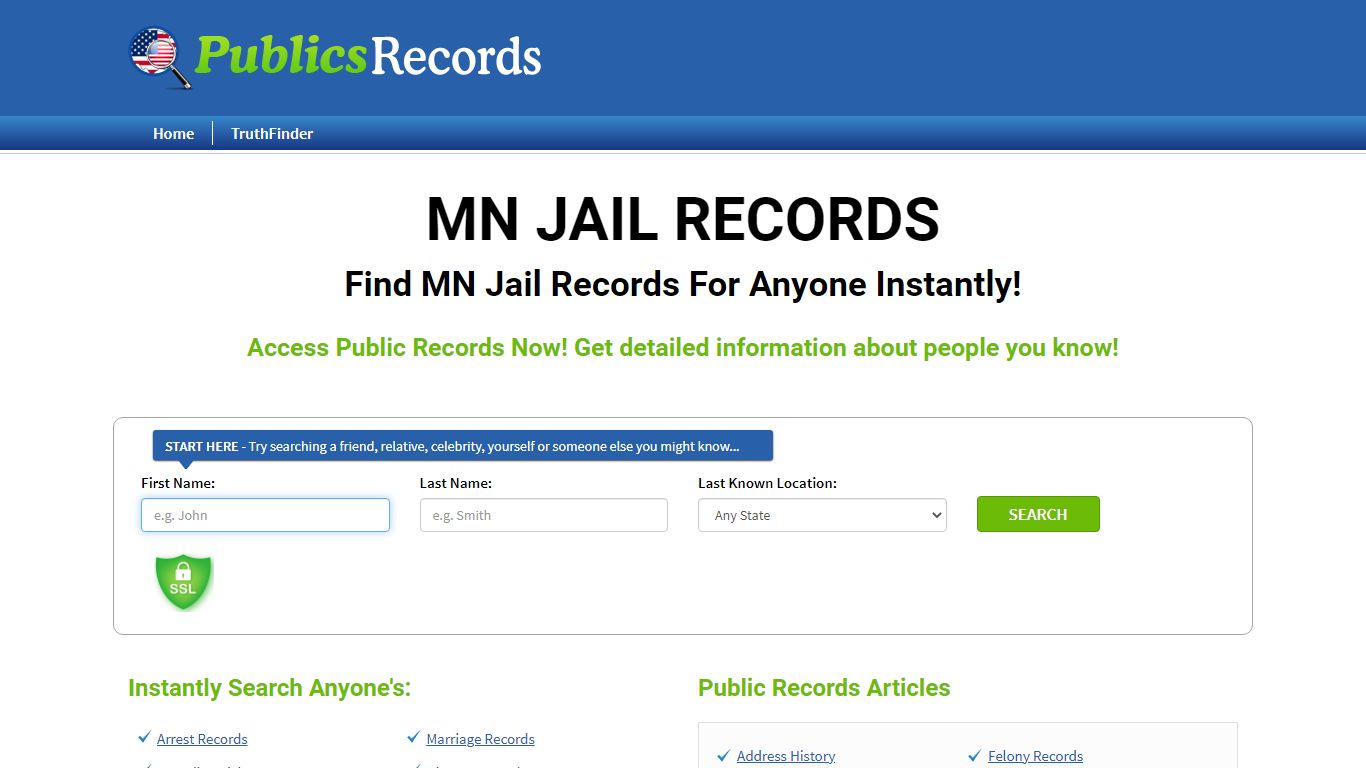 Find MN Jail Records For Anyone